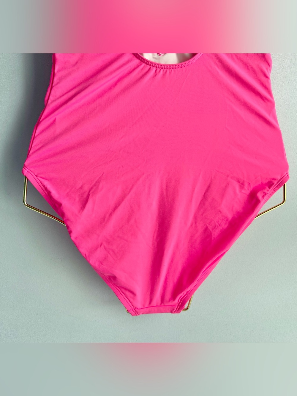La Blanca Women's Pink Island Goddess Ruffle Plunge One-Piece Swimsuit Size 4 - Picture 8 of 13